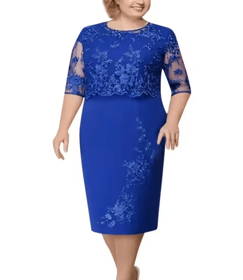 blue dress