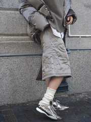 Pointed Toe Metallic Ankle Sneakers for Women – Fashion Trend Lace-Up Luxury Casual Sports Shoes