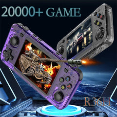 Gaming phone with tank game on screen against a space-themed background