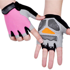 Cycling Gloves Unisex Anti-Slip Anti-Sweat Half Finger Breathable Anti-Shock Sports Bike Bicycle Gloves