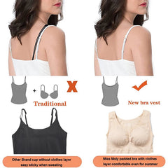 Camisole Shaper Women Slimming Built-In Padded Removable Bra Shapewear Everyday Casual Top