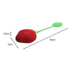Glass Tea Infuser Handmade Test Tube Clear Borosilicate Lead-Free Loose Leaf Filter Strainer Tool
