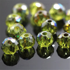 Crystal Glass Beads DIY 50-125 Pack Loose Spacer Round Jewelry Making Bracelets Necklaces Craft