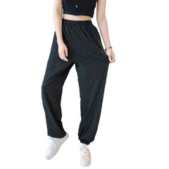 Pajama Pants Women Plus Size Knit Cotton Loose Wide Leg Sleepwear Comfortable Casual Trousers