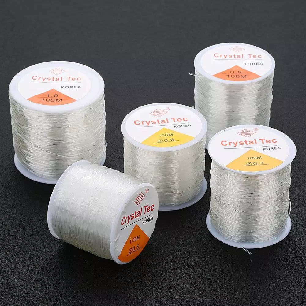 Stretchy Plastic Crystal Cord Line