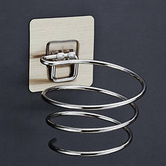 Hair Dryer Holder Wall Mount Adhesive Organizer Blower Easy Install No Drill Bathroom Accessory