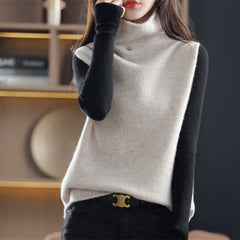Cashmere Vest Knitted Loose Sweater 100% Wool Vest Autumn And Winter Knitted Loose Sleeveless Women's Pullover Sweater