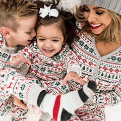 Family Pajama Set Christmas Matching Xmas Adults Kids Mother Daughter Father Son Sleepwear Holiday