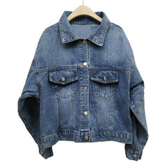 Floral Embroidered Appliqué Denim Jacket Women Long Sleeve Casual Chic Outerwear Fashion