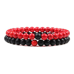 Tiger Eye Lava Stone Bracelet Beaded Yoga Meditation Concentration Gem Jewelry Gift Unisex