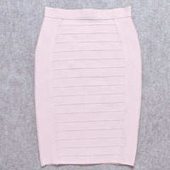 High Waist Pencil Skirt Women Stretchy Slim Fit Bandage Bodycon Midi Back Zipper Fashion Skirt