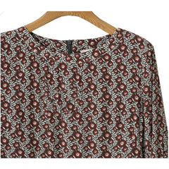 Plus Size Floral Printed Maxi Dress Women Long Sleeve O-Neck Elegant Casual Fashion Dress