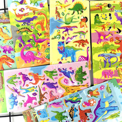 3D Bubble Stickers - dinosaur theme