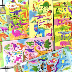 3D Bubble Stickers - dinosaur theme