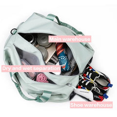 Gym Bag Women Sports Travel Dry Wet Multifunction Fitness Training Handbag Large Capacity Tote