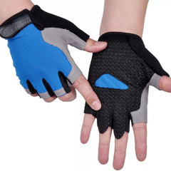 Cycling Gloves Unisex Anti-Slip Anti-Sweat Half Finger Breathable Anti-Shock Sports Bike Bicycle Gloves