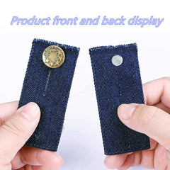 3-Pack Adjustable Denim Waistband Extender for Jeans – Stretch Button Extension for Pants, Pregnancy, Bloating or Comfort Fit
