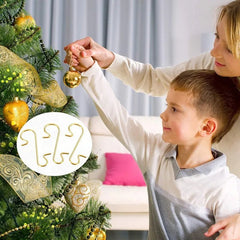 Christmas Ornament Hooks 50-Pack Metal S-Shaped Holders Pendant Hangers Tree Decoration Home Holiday