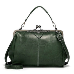 Faux Leather Ball Clasp Clutch Women Retro Shoulder Bag Elegant Evening Party Fashion Handbag