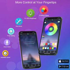 LED Strip Light Rope Light String Tape Bluetooth USB 5050 SMD 5V USB RGB Flexible Lights LED Lamp Tape Ribbon RGB Self-Adhesive For TV Desktop, etc.