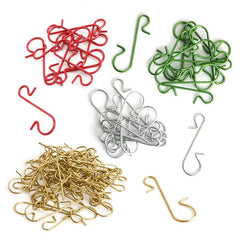 Christmas Ornament Hooks 50-Pack Metal S-Shaped Holders Pendant Hangers Tree Decoration Home Holiday