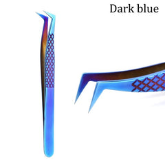 Eyelash Extension Tweezers Professional Stainless Steel Straight Curved Volume Precision Lash Tool