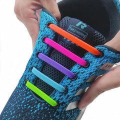 Shoelaces Silicone Elastic No-Tie Unisex Athletic Quick Fit All Sneakers Fashion Shoe Lace