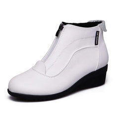 Ankle Boots Women Winter Snow Wedge Heel Warm Comfortable Casual Cold Weather Shoes