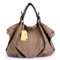 Canvas Tote Bag Women Large Shoulder Crossbody Designer Inspired Premium Casual Fashion Handbag