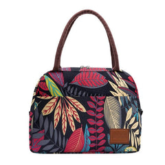Cooler Lunch Bag Canvas Portable Thermal Insulated Multifunction Food Picnic Lunch Box Travel