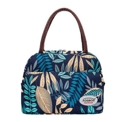 Cooler Lunch Bag Canvas Portable Thermal Insulated Multifunction Food Picnic Lunch Box Travel