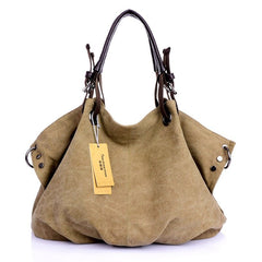 Canvas Tote Bag Women Large Shoulder Crossbody Designer Inspired Premium Casual Fashion Handbag