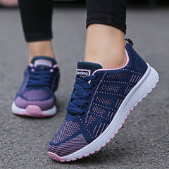 Running Sneakers Women Flat Vulcanized Casual Ladies Comfortable Plus Size Athletic Fashion Shoes