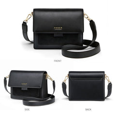 Cowhide Leather Crossbody Bag Women Split Suede Mini Purse Flap Elegant Casual Fashion Handbag