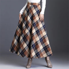 Khaki Plaid skirt