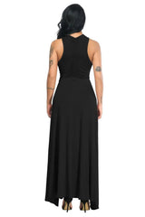 Cut-Out Maxi Dress black