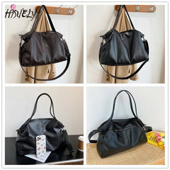 Tote Bag Women Large Capacity Hobo Shoulder Shopper Travel Soft Faux Leather Crossbody Handbag Purse