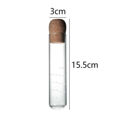 Glass Tea Infuser Handmade Test Tube Clear Borosilicate Lead-Free Loose Leaf Filter Strainer Tool
