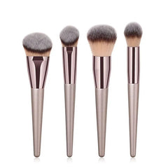 Makeup Brush Set Champagne Cosmetic Foundation Powder Blush Eyeshadow Blending Beauty Accessory Tool