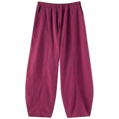 Harem Pants Women Plus Size Casual Oversized Baggy Elastic Waist Retro Loose Trousers Fashion
