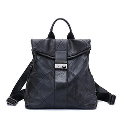 Faux Leather Anti-Theft Backpack Women Large Capacity Travel School Girl Casual Fashion Bag