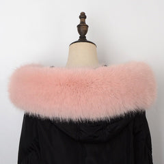 Faux Fox Fur Collar Shawl Women Winter Coat Scarf Wrap Warm Elegant Fashion Accessory