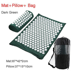 Acupressure Massage Mat Spike Cushion Stress Relief Back Body Pain Yoga Acupuncture Massager