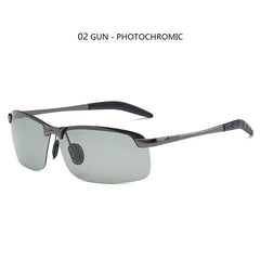 Photochromic Sunglasses Men Polarized Transition Driving Day Night Vision Color Change Eyewear
