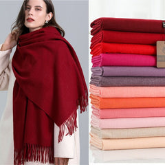 Oversized Boho Scarf Women Wrap Shawl Tassel Winter Warm Casual Elegant Fashion Accessory