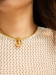 Pendant Necklace Women Brass Snake Chain Ball Fine Jewelry Designer Fashion Gift Accessories