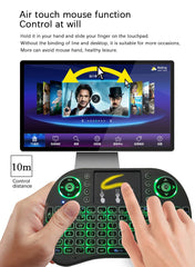 Wireless Mini Keyboard 2.4G Air Mouse Touchpad Backlit Multilanguage PC Android TV Box Remote Control