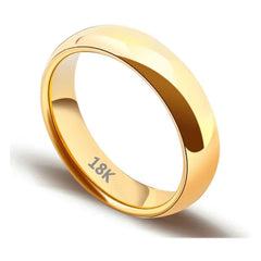 Wedding Ring Women Gold Plated Minimalist Simple Couple Engagement Fashion Jewelry Gift Accessories