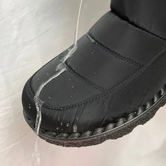 Snow Boots Women Waterproof Faux Fur Plush Ankle Platform Warm Fur Lining Winter Casual Cold Weather