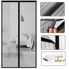Mosquito Net Door Magnetic Auto-Closing Invisible Mesh Anti-Bug Fly Partition Curtain Room Divider